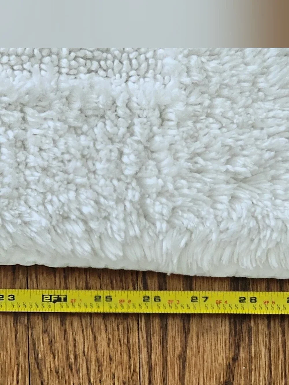Restoration Hardware White Plush Cotton Large Bath Mat Bathroom Rug 30